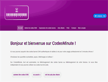 Tablet Screenshot of codesminute.com